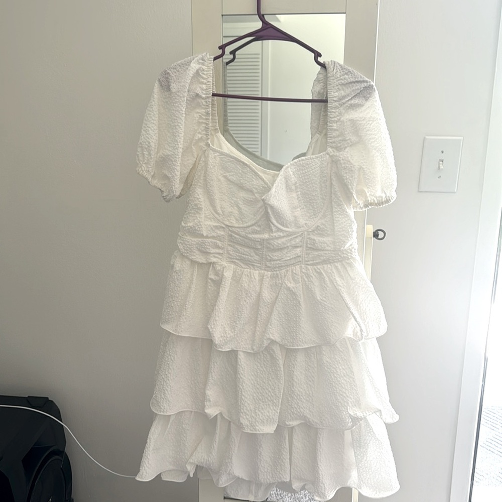 White dress from Pretty little things.